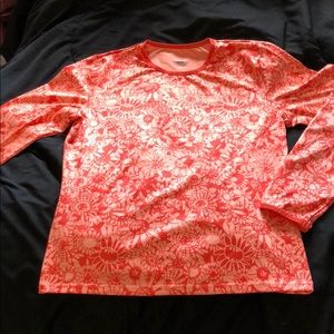 Orange work out shirt